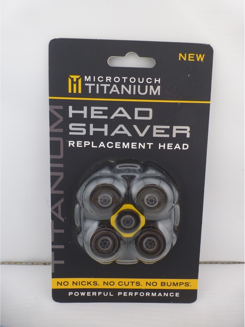 MicroTouch Titanium Head Shaver Replacement Head New 5-Blade Rotary System R1